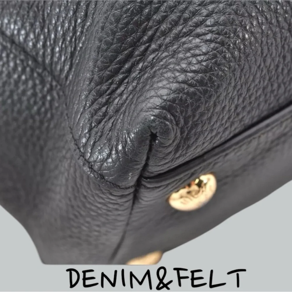 Michael Kors Harper Large East West Tote Black Leather Shoulder Bag  | PRELOVED!